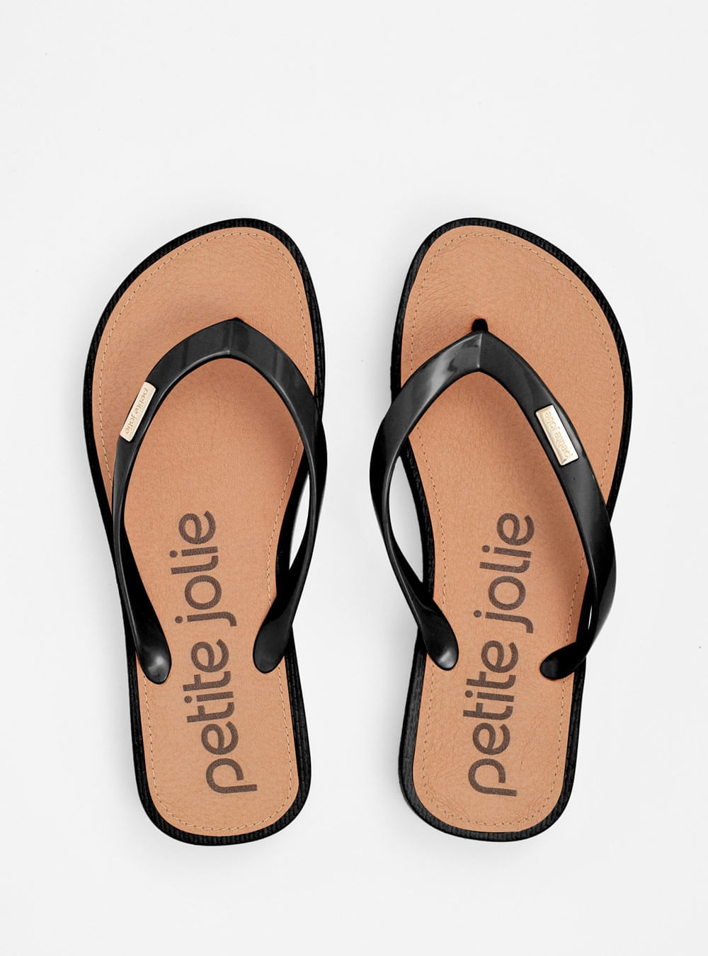 Chinelo Petite Jolie Fresh Up Preto/Preto PJ7221
