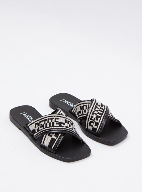 Chinelo Petite Jolie Vibe Preto/White PJ6437