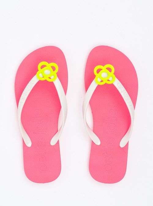 Chinelo Petite Jolie Fresh White/Hit Pink PJ6979