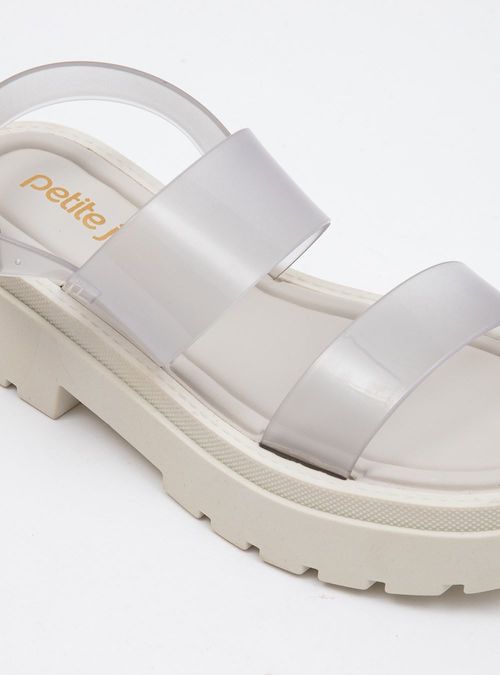 Sandália Petite Jolie Naomi Translucido/White PJ6675