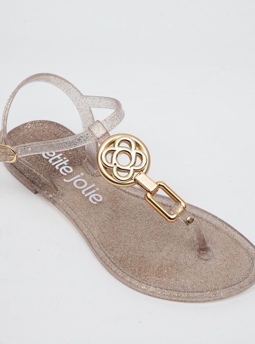 Sandália Petite Jolie Noah II Glitter Ouro Light PJ7339