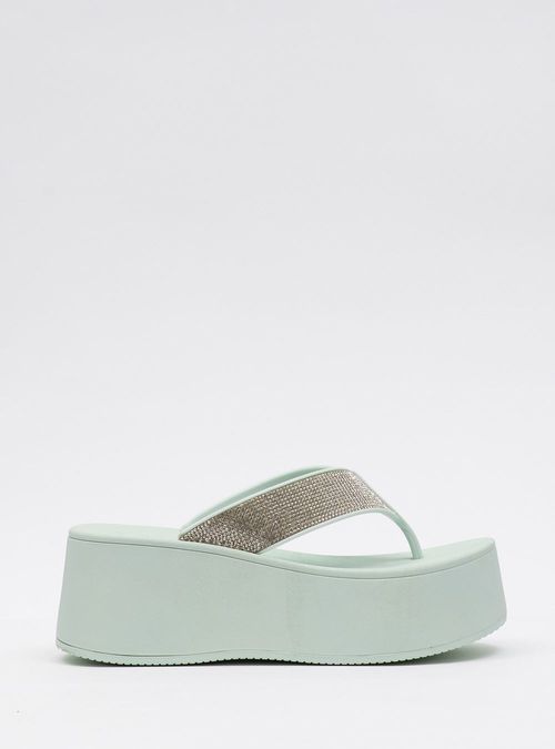 Chinelo Petite Jolie Plus Shine Soft Green PJ7414