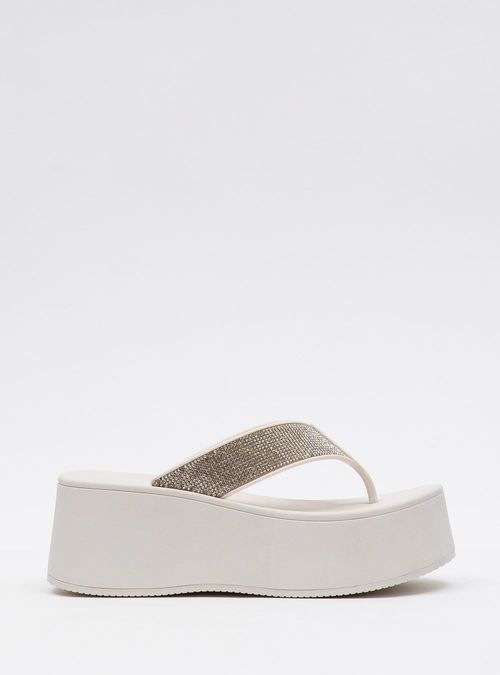 Chinelo Petite Jolie Plus Shine White PJ7414