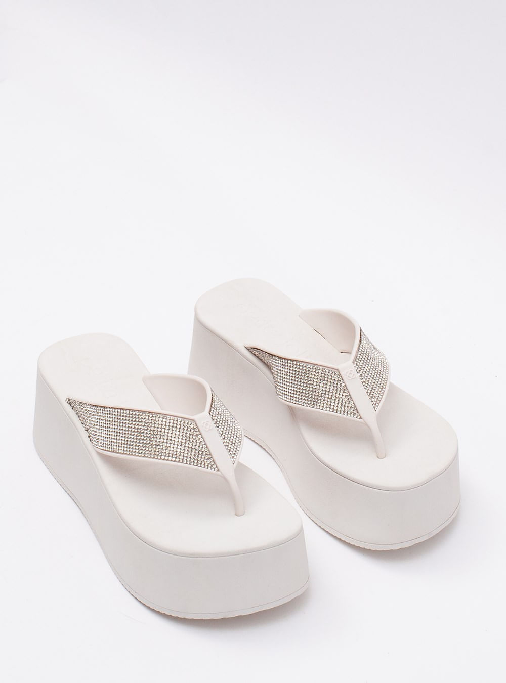 Chinelo Petite Jolie Plus Shine White PJ7414