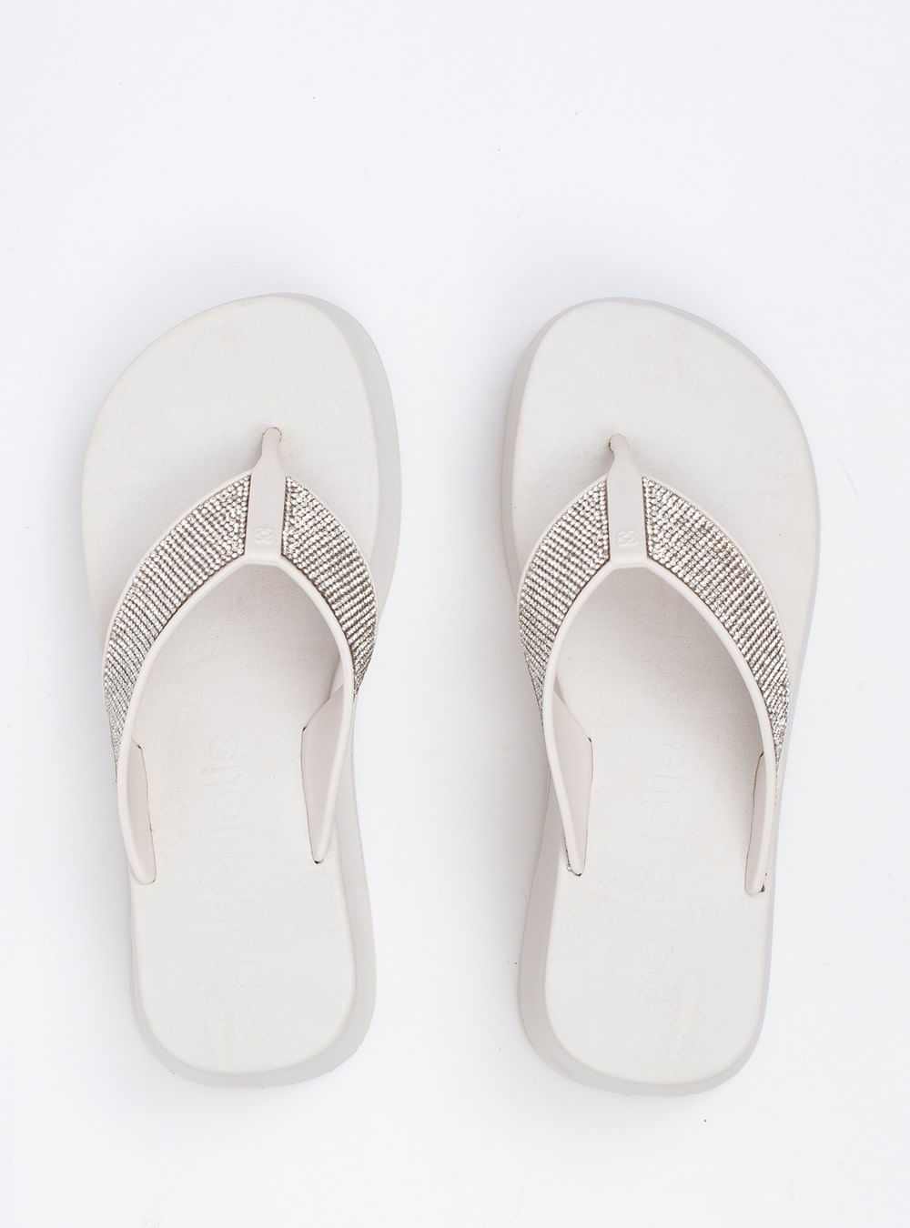 Chinelo Petite Jolie Plus Shine White PJ7414