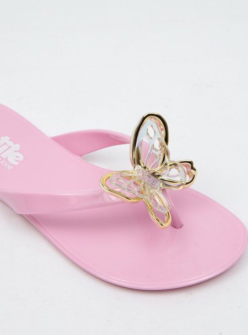 Chinelo Infantil Petite Jolie Lucky In Rosa Camelia PJ7439IN