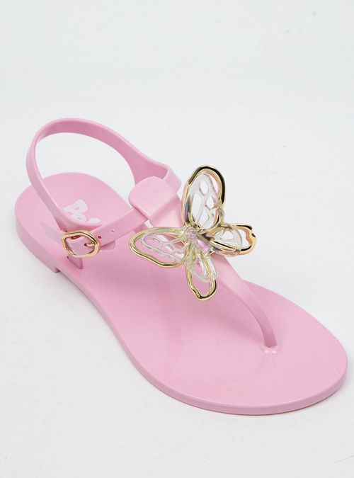 Sandália Infantil Petite Jolie Noah Rosa Camelia PJ7437IN