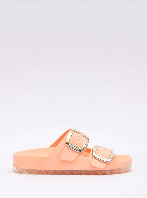 Chinelo Petite Jolie Lovin' Flat Coral/Translúcido PJ7279