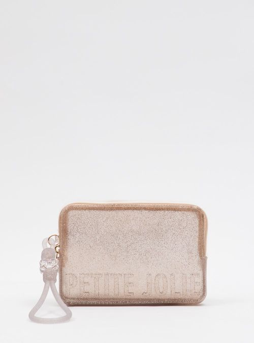 Carteira Petite Jolie Push Glitter Ouro Light PJ20167