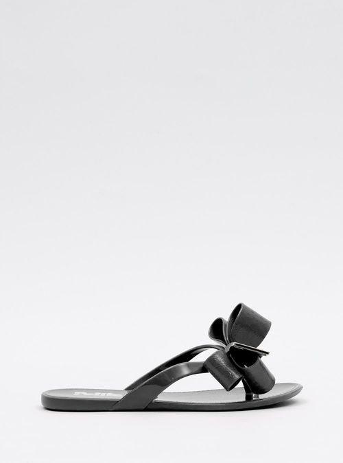 Chinelo Infantil Petite Jolie Lucky In Preto/Branco PJ4533IN