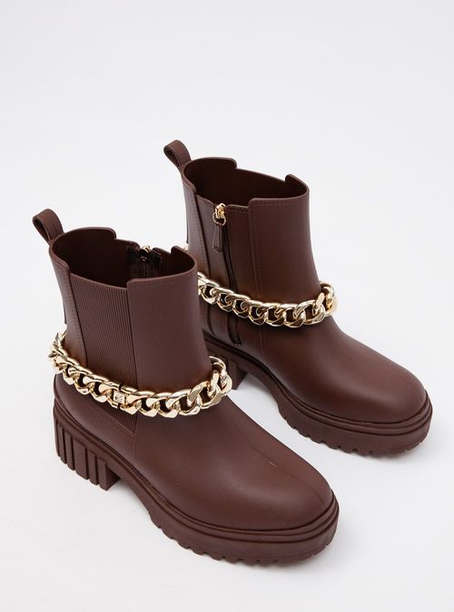 Bota Petite Jolie Chelsea Brown PJ7148