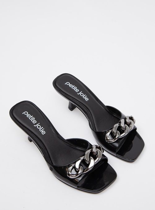 Tamanco Petite Jolie Icon Preto PJ7434