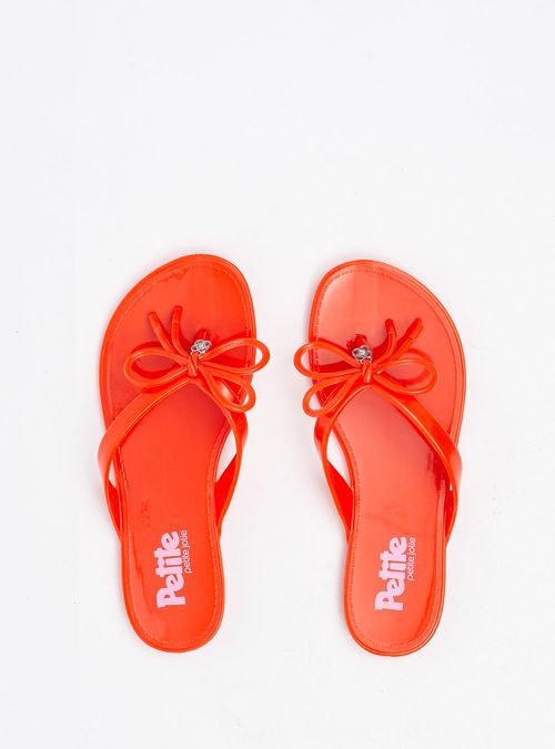 Chinelo Infantil Petite Jolie Lucky In Deep Orange PJ7356IN