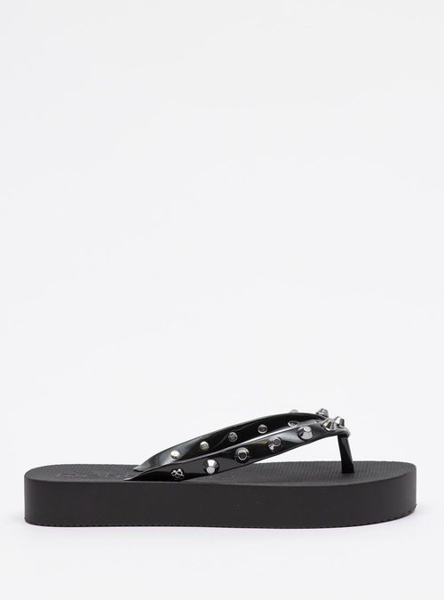 Chinelo Petite Jolie Fresh Up Preto PJ7478