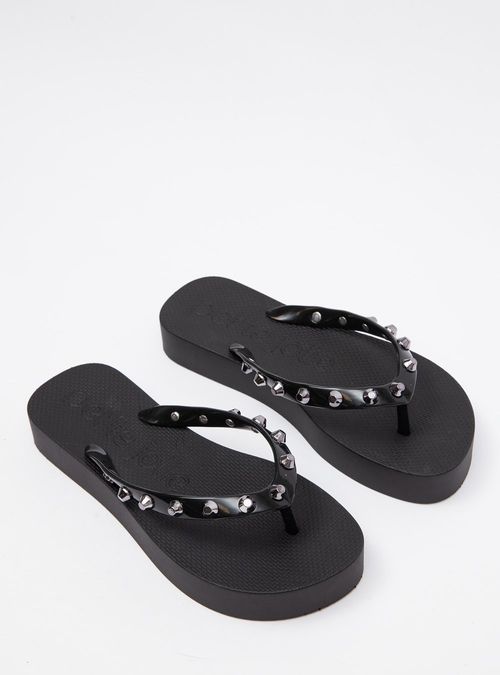 Chinelo Petite Jolie Fresh Up Preto PJ7478