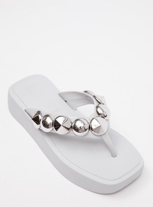 Chinelo Petite Jolie Hit White/Niquel PJ7529