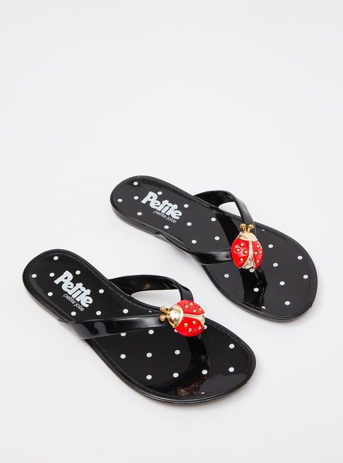 Chinelo Infantil Petite Jolie Lucky In Preto PJ7531IN