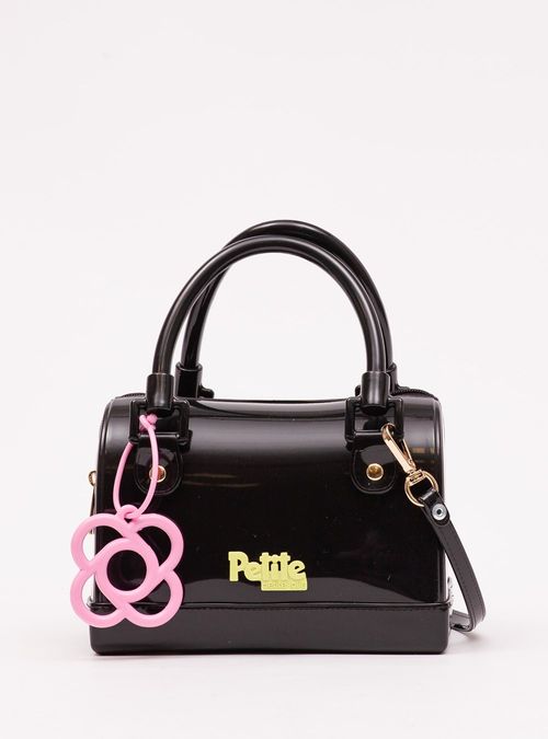 Bolsa Infantil Petite Jolie Mini Bloom In Preto PJ11156IN