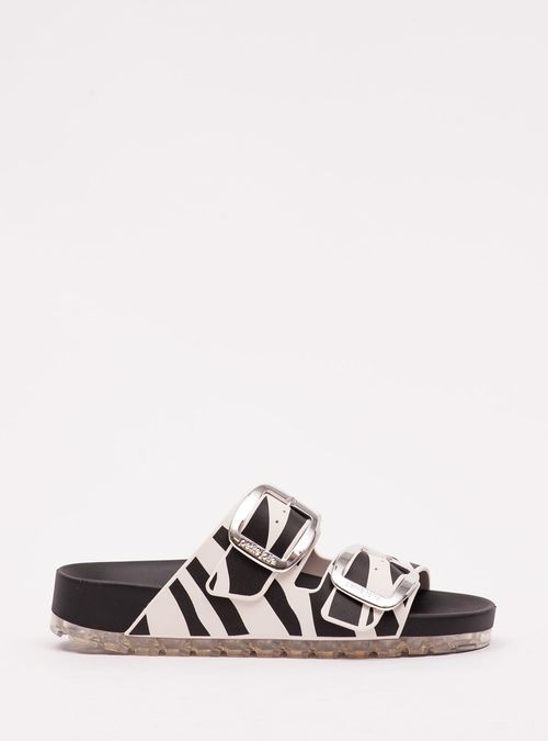 Chinelo Petite Jolie Lovin' Flat White/Preto PJ7498