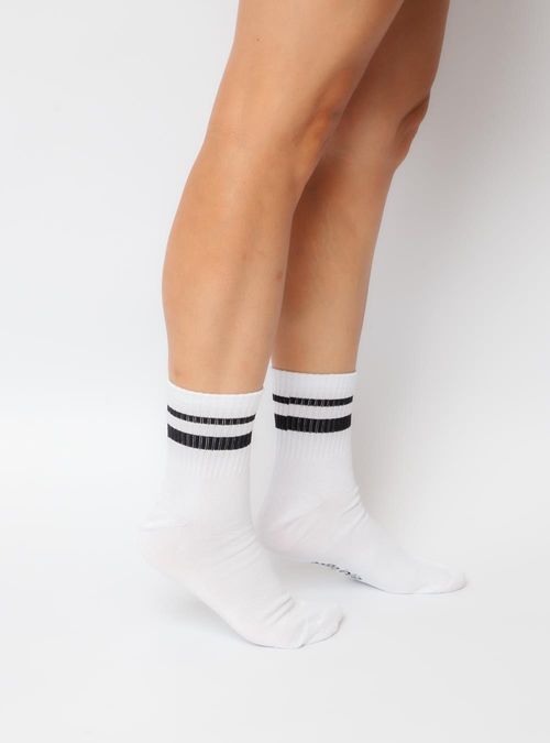 Meia Petite Jolie Casual Branca PJ20309 34/39