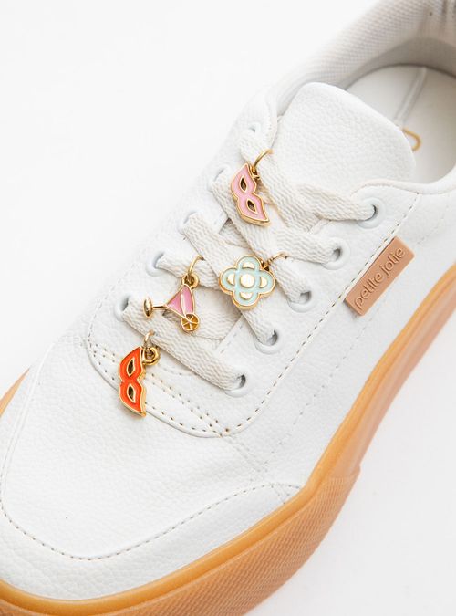 Acessorio Petite Jolie Sneaker Pin Ouro PJ20297