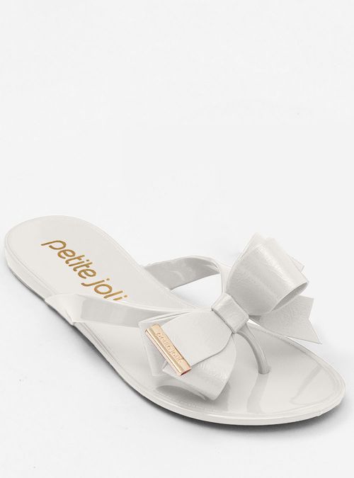 Chinelo Petite Jolie Lucky White PJ4533