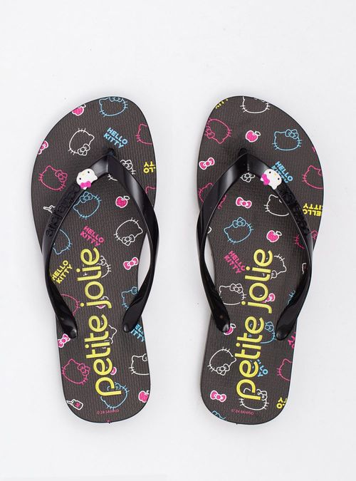 Chinelo Petite Jolie HK Fresh Preto/Hello Kitty 4 PJ7206HK