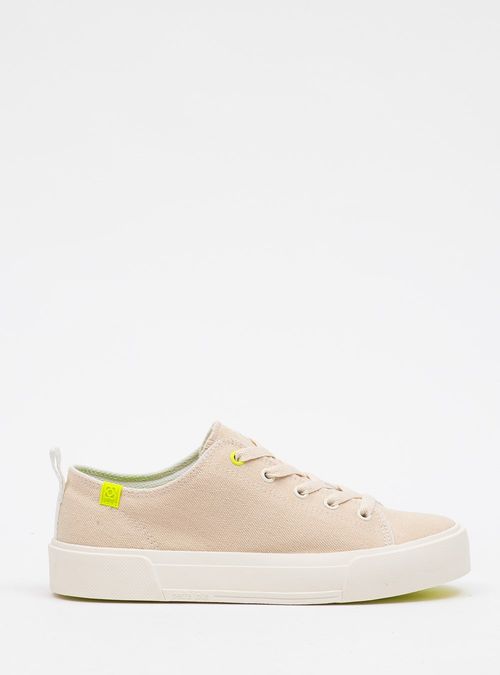 Tênis Petite Jolie Pump Cru/Sola Amarelo Neon PJ7564