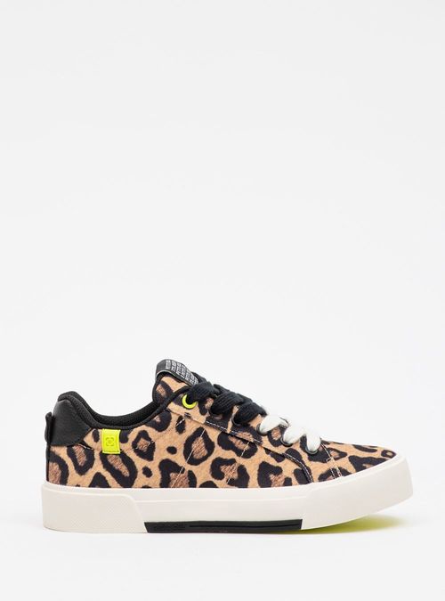 Tênis Petite Jolie Pump Onca/Amarelo Neon PJ7535