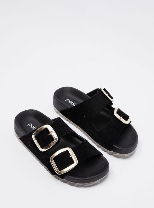 Chinelo Petite Jolie Lovin' Flat Preto PJ7279A