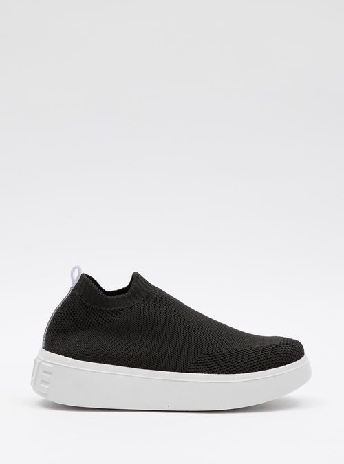 Tênis Petite Jolie Start Preto/Sola Branco PJ7582