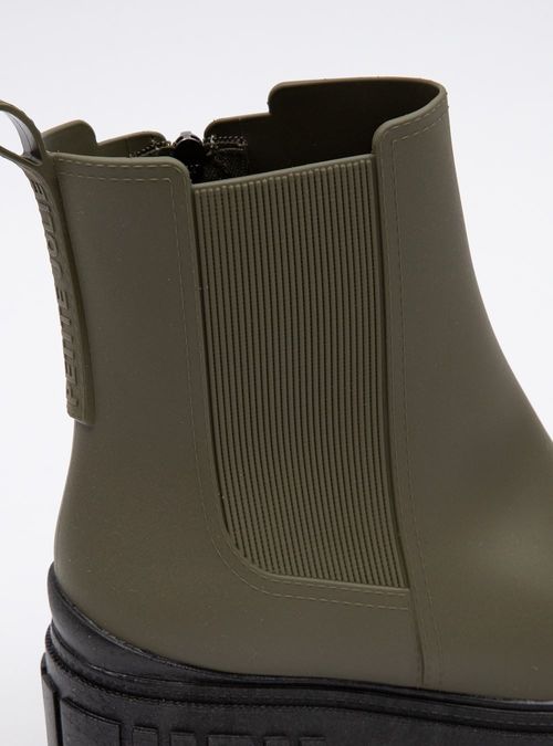 Bota Petite Jolie Chelsea Oliva/Preto - PJ6156