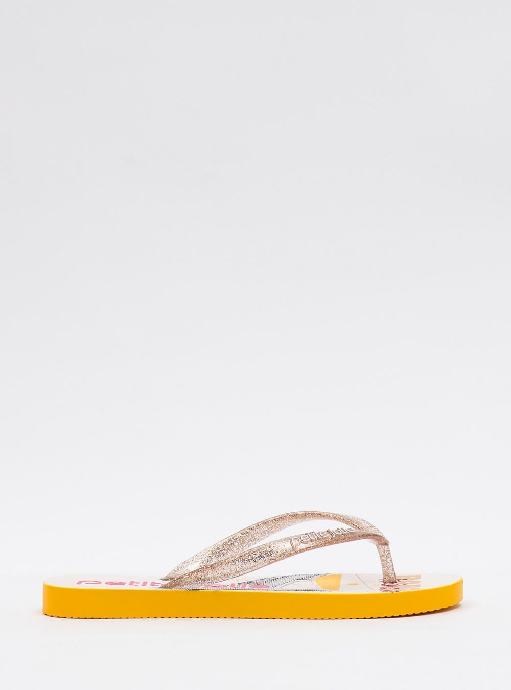 Chinelo Petite Jolie Fresh Glitter Ouro Light/Fun 6 PJ6969