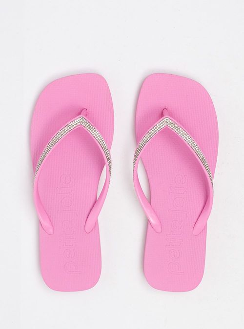 Chinelo Petite Jolie Refresh Shine Bubble Pink PJ7404