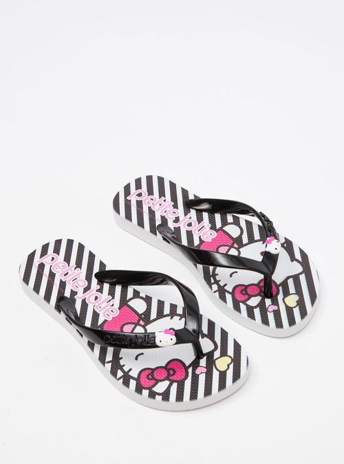 Chinelo Petite Jolie Fresh In Hello Kitty Preto 8 PJ7206INHK