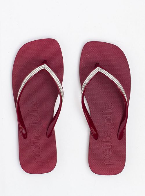 Chinelo Petite Jolie Refresh Shine Merlot PJ7404