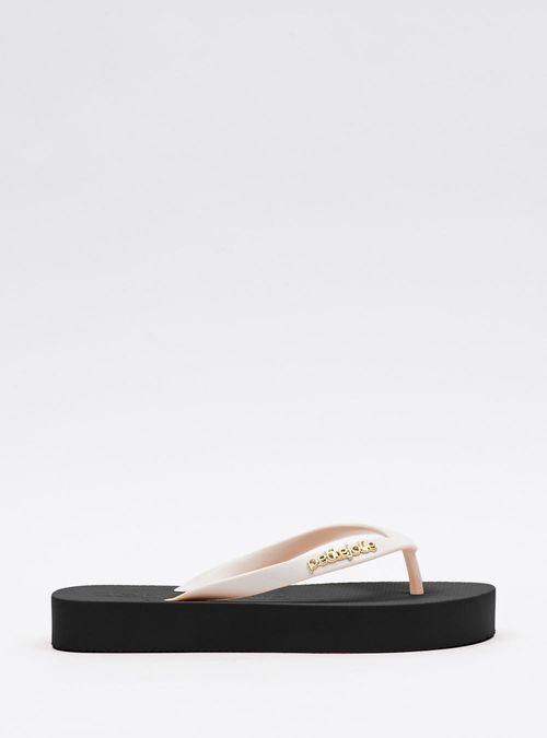 Chinelo Petite Jolie Fresh Up White/Sola Preto PJ7321