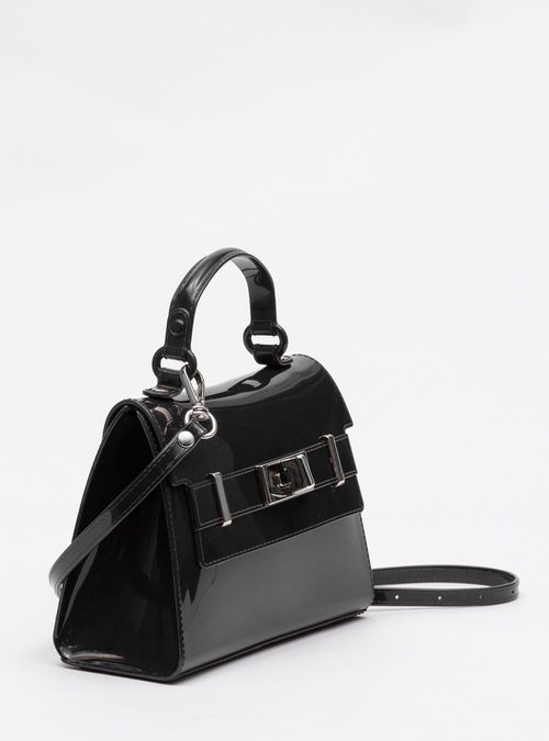 Bolsa Petite Jolie Mini Paris Preto/Grafite PJ11232