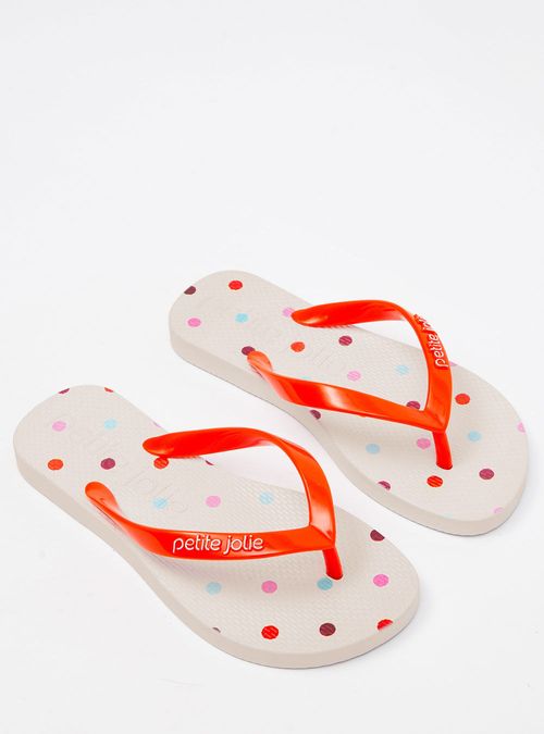 Chinelo Infantil Petite Jolie Fresh In Orange/White PJ6969IN