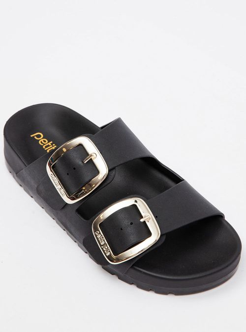 Chinelo Petite Jolie Lovin' Flat Preto PJ7279
