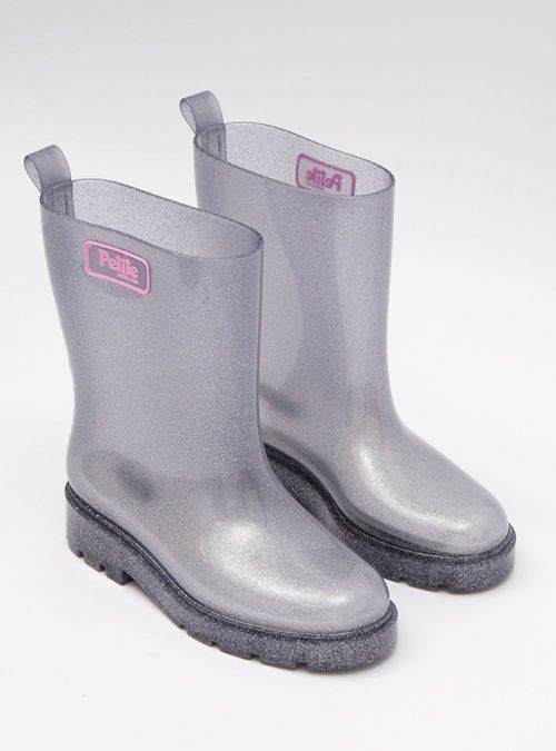 Bota Infantil Petite Jolie Jump IN Glitter Prata PJ7134IN