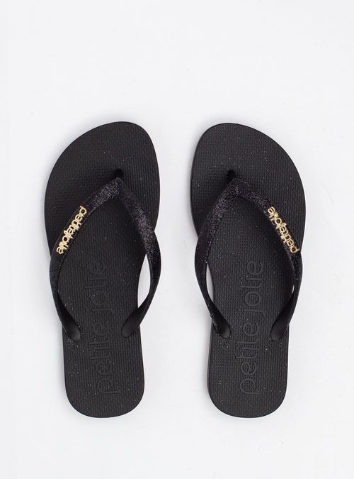 Chinelo Petite Jolie Fresh Preto PJ7298