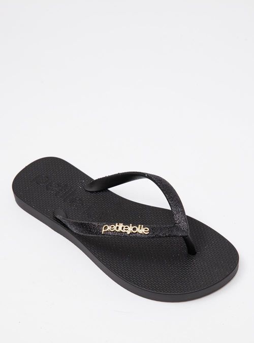 Chinelo Petite Jolie Fresh Preto PJ7298