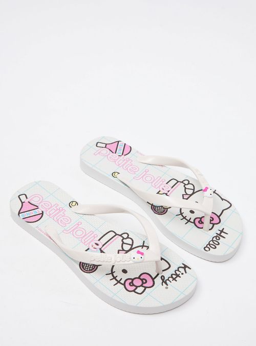 Chinelo Hello Kitty White/White/Hello Kitty 7 PJ7206HK
