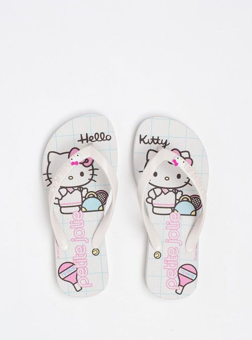 Chinelo Petite Jolie Fresh In White Hello Kitty 7 PJ7206INHK