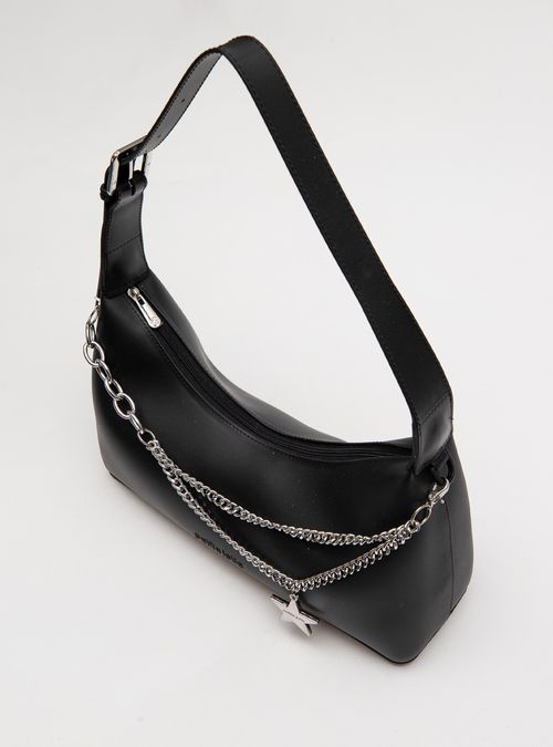 Bolsa Petite Jolie Thayla Preto/Niquel PJ11282