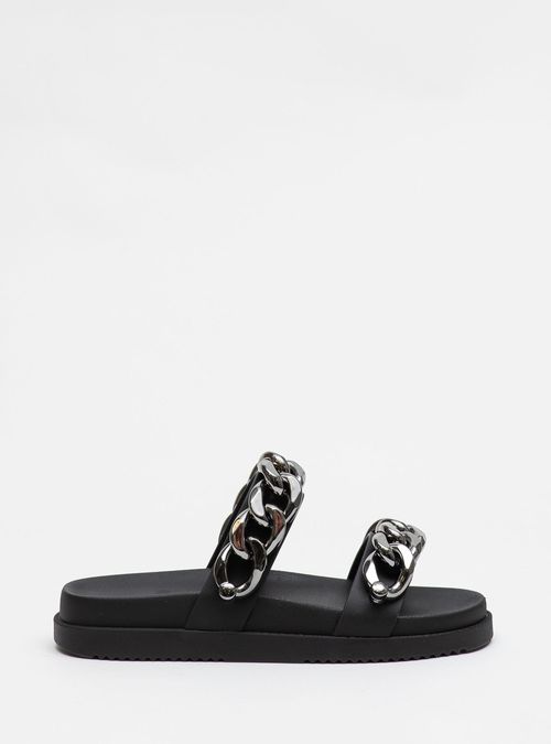 Chinelo Petite Jolie New Preto/Grafite PJ7635