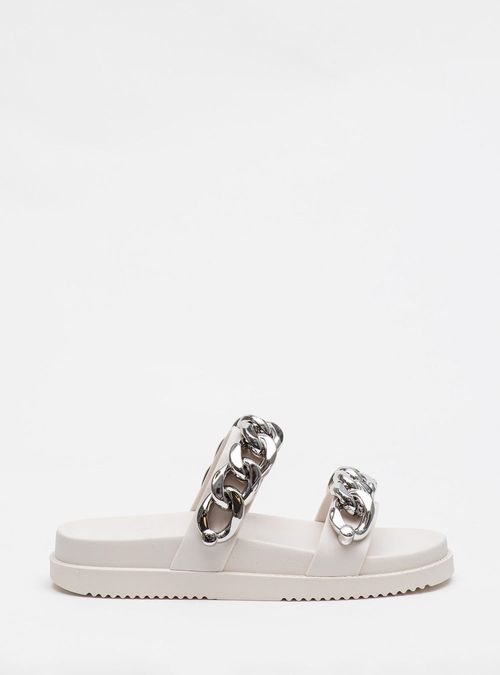 Chinelo Petite Jolie New White/Niquel PJ7635