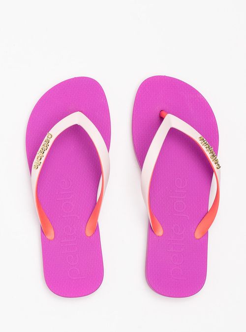 Chinelo Petite Jolie Fresh Coral/Sola Uva PJ7638