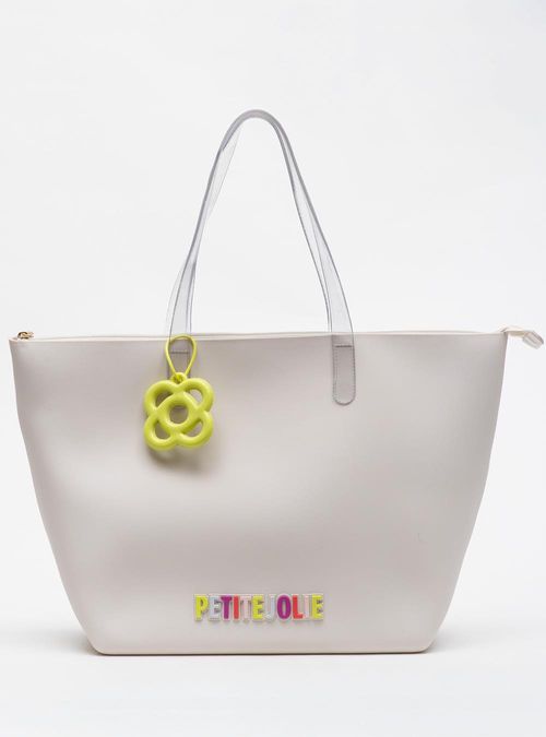 Bolsa Petite Jolie Beach White/Translúcido/Limão PJ11287